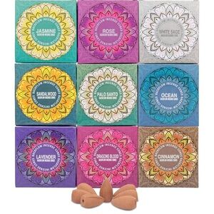 INCENSE - Package of 9 Scents - Backflow Incense Cones